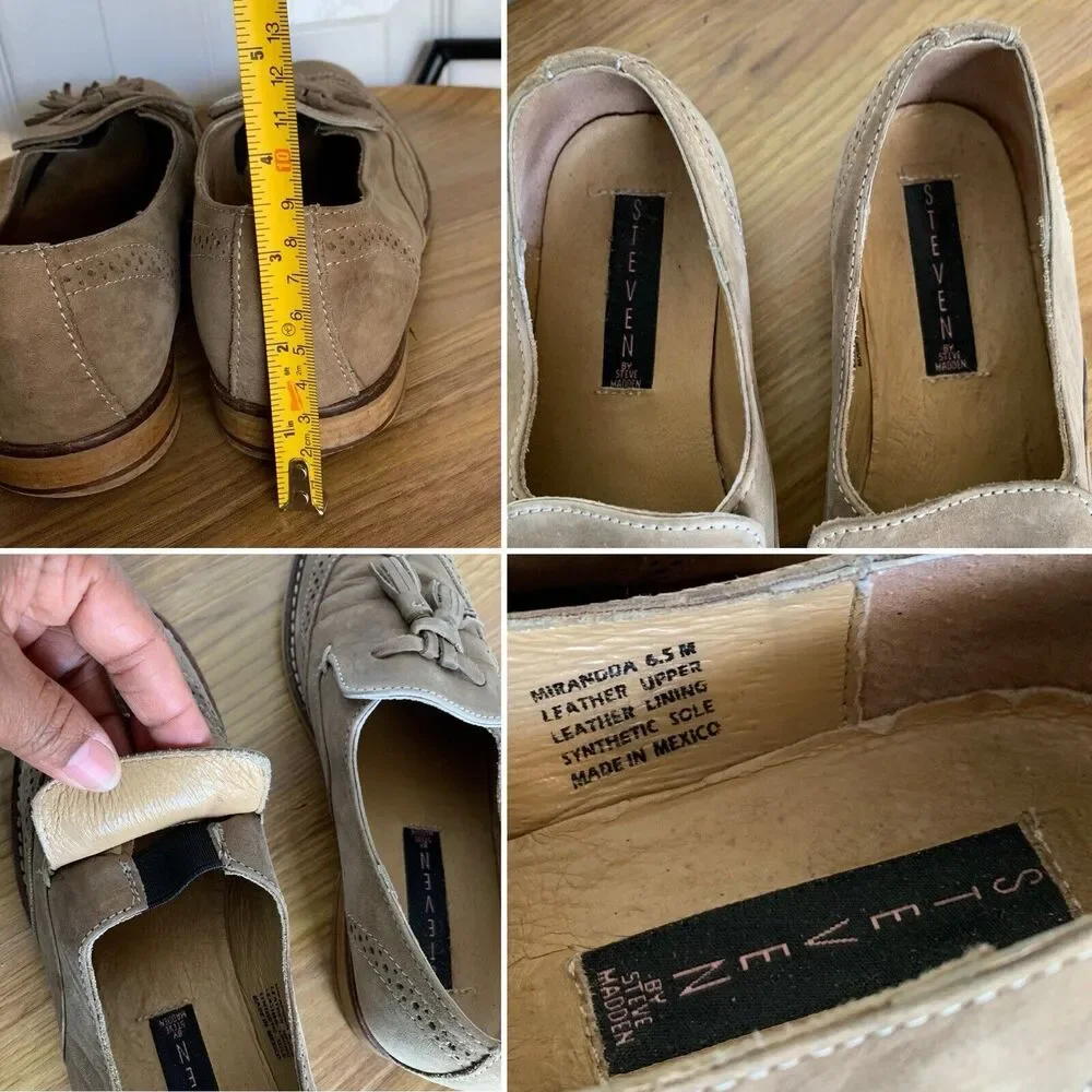 STEVEN by Steve Madden “Miranda” Brown Tassel Loafer Size 6.5M